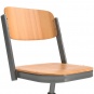 Schülerstuhl, geschlossener Sitzträger, I-Fuß, höhenverstellbar von 34-42 cm, 